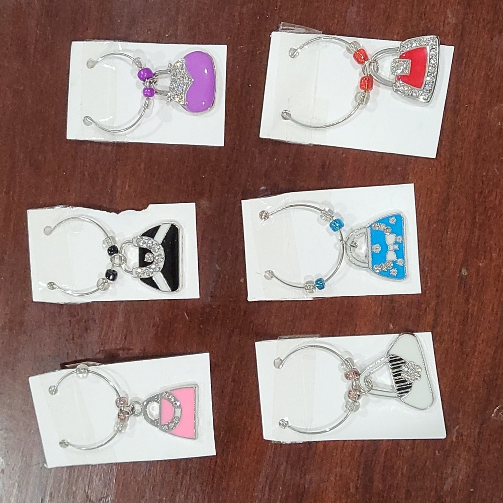 Very chick wine glass markers 6